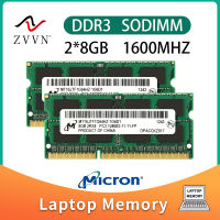 ใหม่สำหรับไมครอน16GB 2X8GB 2Rx8 PC3-12800S DDR3 1600MHz CL11 204Pin แรมหน่วยความจำแล็ปท็อป SODIMM โน๊ตบุ๊ค SDRAM