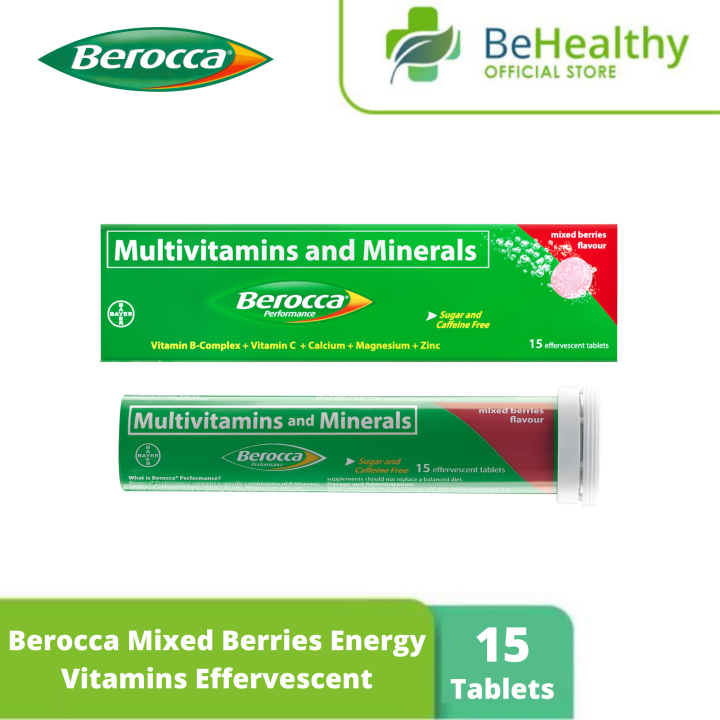 Berocca Performance Mixed Berries Effervescent Tablets Lazada PH