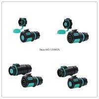 ✐¤ K16 Waterproof IP68 Panel Connector M16 Electricity Powercon In-line Cable Connectors 10A 18-16 AWG