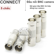 5 Đầu nối cáp đồng trục BNC 2 đầu âm cho Camera