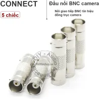5 Đầu nối cáp đồng trục BNC 2 đầu âm cho Camera - Khớp nối BNC female đồng trục BNC