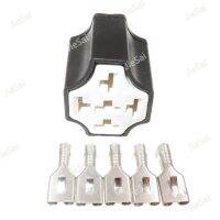 5 Pin Automotive Ceramic Relay Holder Seat High Temperature Socket With Terminal