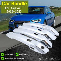 for Audi A4 B9 8W 2016 2017 2018 2019 2020 2021 2022 Chrome art Door Handle Cover Car Decorate Accessories Stickers