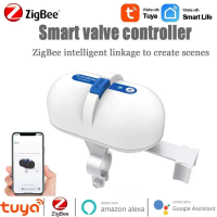 Tuya Zigbee น้ำก๊าซวาล์วเครื่องทำน้ำอุ่นวาล์วควบคุมบ้านสมาร์ทสำหรับอัตโนมัติน้ำวาล์วทำงานสมาร์ทบ้านอัตโนมัติ