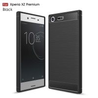 （ใหม่）สำหรับ Sony X Peria XZ พรีเมี่ยมกรณีคาร์บอนไฟเบอร์ซิลิโคน TPU ผิวนุ่มปกหลังกรณีโทรศัพท์สำหรับ Sony X Peria XZ พรีเมี่ยม G8141 G8142