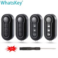 WhatsKey 3 Buttons Replacement Flip Car Key Shell For FIAT 500 Punto Ducato Bravo Stilo Panda Auto Key Case Pad Cover fob SIP22