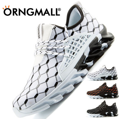 ORNGMALL รองเท้ารองเท้าวิ่งกีฬาสำหรับรองเท้ากีฬาแฟชั่นผู้ชาย,รองเท้ากีฬารองเท้าผ้าใบตาข่ายใส่เล่นเทนนิสรองเท้าเทรนเนอร์แบบลำลองรองเท้าวิ่ง39-47