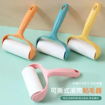 Dust Hair Roller Stick Retractable Dog Pet Clothes Carpet Cleaning Sticking  Paper Sticky Tearable Duster Remover Lints Catcher