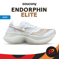 Pootonkee Sports SAUCONY Endorphin ELITE Men รองเท้าวิ่ง สำหรับแข่งขันตัวท็อป SLOTTED CARBON PLATE