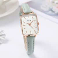 GEDI / Gedi light luxury niche female watch ins style small temperament square simple all-match belt watch 13037 【QYUE】