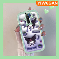 เคส Chenyyyka สำหรับ Xiaomi MI Redmi 9 Prime Poco M2การ์ตูนน่ารัก Kuromi กระต่ายดีไซน์ใหม่ที่มีสีสันน้อยน่ารักเลนส์กล้องถ่ายรูปป้องกันมอนสเตอร์ตัวน้อยเคสมือถือกันกระแทกและรอยขีดข่วน