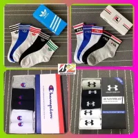 Socks Uni Cotton 5 pair with men &amp; women casual sports READY STOCK