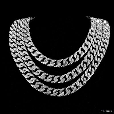 ™ Miami Fashion Hip Hop Necklace Iced Out Cuban Link Chain for Men