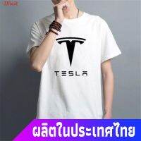 เสื้อยืดแขนสั้น Mens T-Shirt New Tesla T-Shirt Short Sleeve Round Neck Ringtones / J52 Short sleeve T-shirts ชุดลำลอง