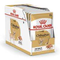 (ยกกล่อง 12 ซอง) อาหารเปียกชิวาว่า รอยัลคานิน สำหรับอายุ 8 เดือนขึ้นไป 85ก. Royal Canin Chihuahua Pouch