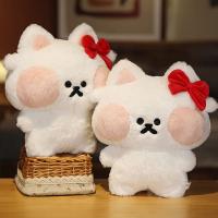 ตุ๊กตากระต่ายหน้าใหญ่ Boneka Mainan กระต่ายสีเขียวของขวัญสำหรับเด็กแมวน่ารักของเล่นแบบนุ่มมาพร้อมกับหมอนนุ่มของเล่นกระต่ายตุ๊กตาผ้ากำมะหยี่กระต่ายของเล่นตุ๊กตา