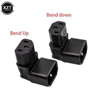 【CW】 3Pin IEC Down Angled 320 C14 Male to C13 Female connector plug for lcd wall mount TV