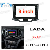 Honxun 9นิ้ว ชุดติดตั้งบนบอร์ด หน้ากากวิทยุ 2din android กรอบวิทยุ สำหรับ LADA XRAY 2015-2019