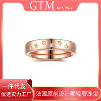 GTM ดาวท้องฟ้า Cincin Anak Perempuan หญิงเงินสเตอร์ลิงดีไซน์ขนาดเล็กรับรู้ได้สูงแหวนเรียบง่ายและแฟชั่นวงแหวนสีแดง