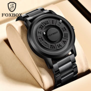 LIGE Sub Brand FOXBOX Men Watch Creative Scrolling Beads Quartz Watches