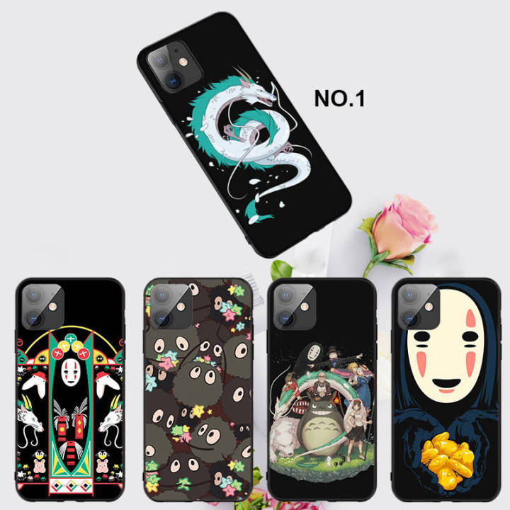 casing-หรับ-iphone-11-12-mini-x-xs-xr-pro-max-6-6s-7-8-6-7-8-plus-5-5s-se-2020-spirited-away-anime-pattern-phone-เคสโทรศัพท์-อ่อนนุ่ม-tpu-black-ปก