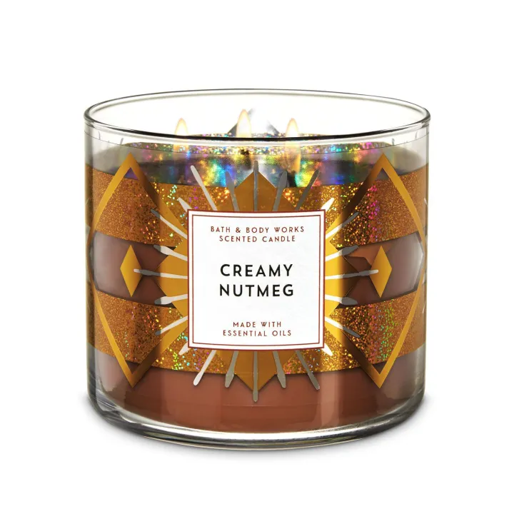 bath and body works creamy nutmeg candle