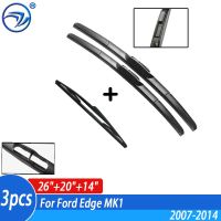 Wiper Front &amp; Rear Wiper Blades Set For Ford Edge MK1 2007-2014  2008 2009 2010 2011 2012 2013 Windshield Windscreen 26"20"14"B1