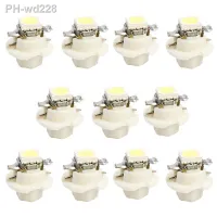 10PCS B8.4 LED T5 B8.4D 5050 1SMD Car LED Light Instrument Bulbs Gauge Dashboard Lamp 12V Indicator Lights Wholesale