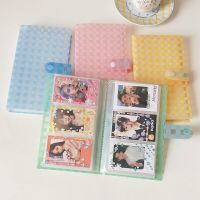 80/120/240 Pockets Polaroid Album Plaid Kpop Photo Card Holder Book Idol Instax Album Name Card Collect Book Photo Album