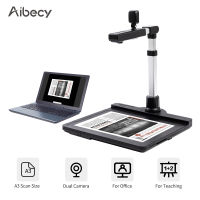 Aibecy X1000กล้องบันทึกภาพเครื่องสแกนเนอร์A3จับขนาดDualกล้องUSB2.0ความเร็วสูงสแกนเนอร์ไฟLED OCRฟังก์ชั่นการบันทึกวิดีโอแปลงเป็นรูปแบบPDFสำหรับห้องเรียนสำนักงานออนไลน์การสอนระยะทางการเรียนรู้การศึกษา