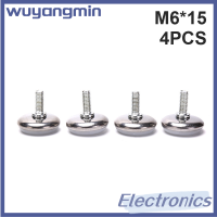 Wuyangmin โต๊ะ M6 M8 15 20 25มม. ปรับได้ขาเฟอร์นิเจอร์เหล็กกันลื่น4ชิ้น