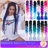 THUMBS UP ผมเปีย ไหมถักผม สีทูโทน แอฟริกันเดรดล็อกส์   wig braids