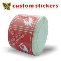 custom stickers labels printing ,Coated Art Paper sticker print plastic PVC Vinyl paper transparent clear adhesive round label