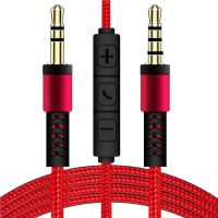 1.2m Audio Cable 3.5mm Jack Male to Male Speaker Line Aux Cable Audio Stereo Cord with Mic for Headphone Car Speaker Mobile Phon  Cables