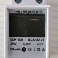 Din-Rail Energy Meter 5-80A LCD Backlight Digital Display Single Phase Electronic Energy KWh Meter