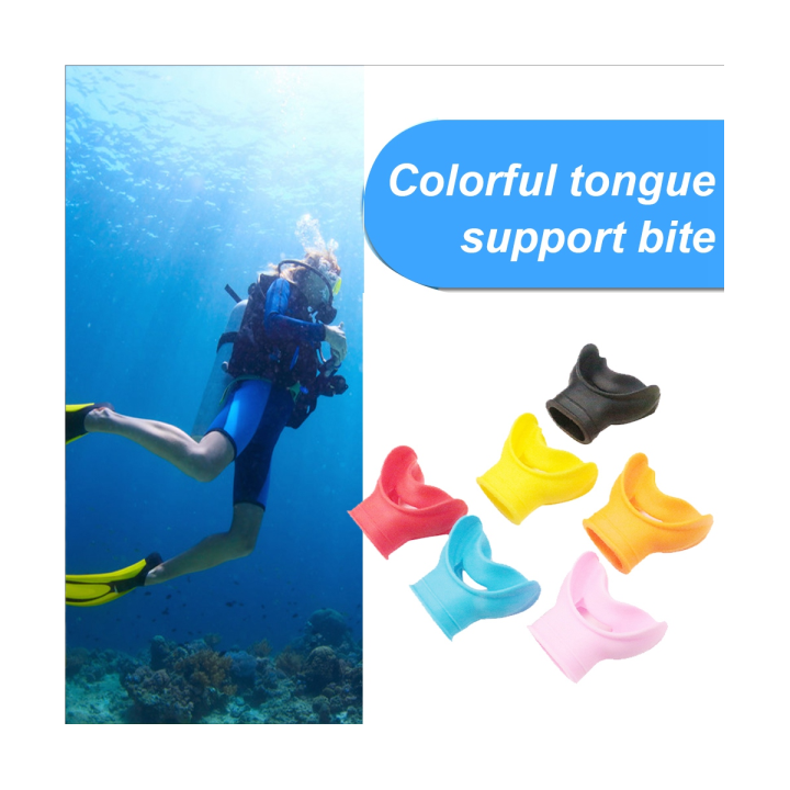 scuba-diving-second-stage-silicone-mouthpieces-snorkel-regulator-colorful-underwater-breathing-supplies-parts-red