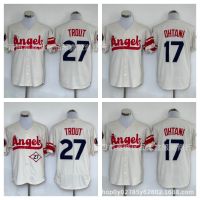 ☎ New MLB jersey Angels Angels jersey 17 No. 27 TROUT Cardigan City Edition short-sleeved baseball uniform