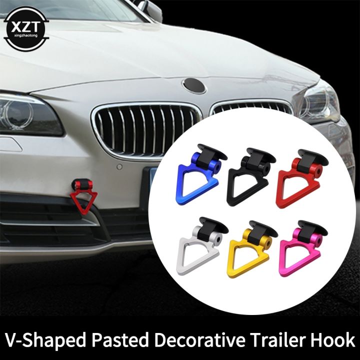 universal-abs-car-bumper-sticker-decorative-v-shape-car-tow-hook-sticker-mock-trailer-car-accessories