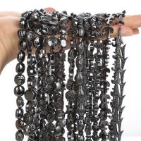 【cw】 Carving Hematite Stone Beads Loose Spacer for Jewelry Making Necklace !