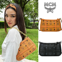 พร้อมส่ง กระเป๋าผู้หญิง MCM กระเป๋าใต้วงแขนคลาสสิค กระเป๋าโซ่ กระเป๋าไพ่นกกระจอกพกพา กระเป๋าสะพายข้าง กระเป๋าสะพายข้างพิมพ์ลายโลโก้