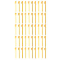 50Pcs Camping Tools Plastic Tent Pegs Nails Sand Ground Stakes Outdoor Camping Tent Awning Yellow Tent Accessories