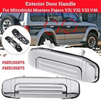 Front Pair Outside Door Handle Plating For Mitsubishi Montero Pajero V46 V31 V32 V33 V43 V45 V46 MR156876 MR156875