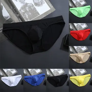 Men's Stylish G-String Underwear Lace Bulge Pouch T-Back Thong Shorts Briefs  for Sissy Boy Sexy T-Back Underpants Beige at  Men's Clothing store