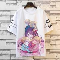 YT Oshi no Ko Anime Tshirt Short Sleeve Top Cosplay Ai Hoshino Ruby Shirt Harajuku Fashion Casual Plus Size Tee TY