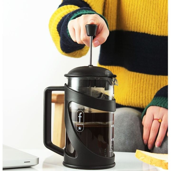 ขายเฉพาะจุดหม้อกดกาแฟหม้อกรองแบบใช้มือเครื่องชงชาแก้วฟองนมกดกาน้ำชากรองกาแฟถ้วย