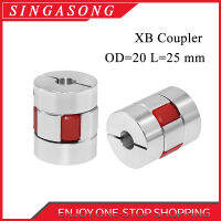 D20l25 Coupler D20 L25ที่ยึดสามแฉกอลูมิเนียมพลัมก้านดัดเชื่อมต่อคู่ต่อมอเตอร์มีความยืดหยุ่น Coupler 5/6/6.35/8/10Mm