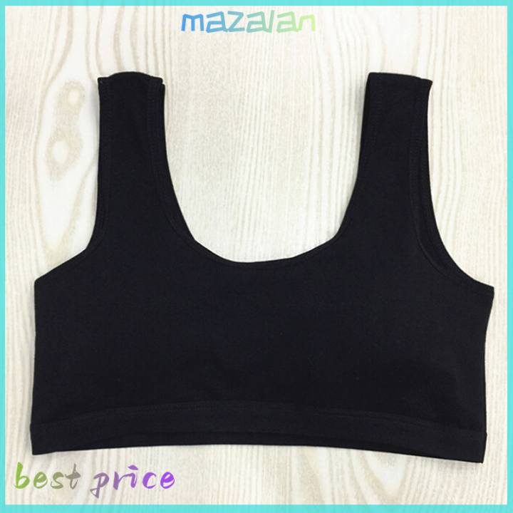 mazalan Kids young girls bras underwear belt vest sport training teenager  bras