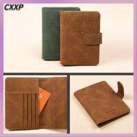 CXXP มัลติฟังก์ชั่นการใช้งาน ผู้ถือหนังสือเดินทาง RFID แพ็คการ์ด หนังพียู เคสคลุมเดินทาง ของใหม่ แบบพกพาได้ กระเป๋าเงิน RFID สำหรับผู้หญิง