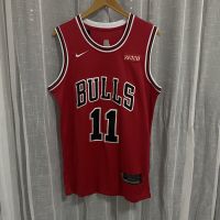 High qual NBA͛ Derozan Jersey Embroidered Bulls No. 11 City Version Red Ball Suit Basket Wearing Ball Suit