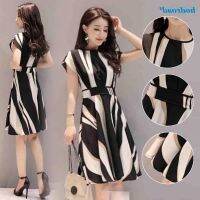 COD SDFGERTYTRRT HODRD-Midi Dress Daily Wear Elegant Korean Style Office Polyester Round Neck